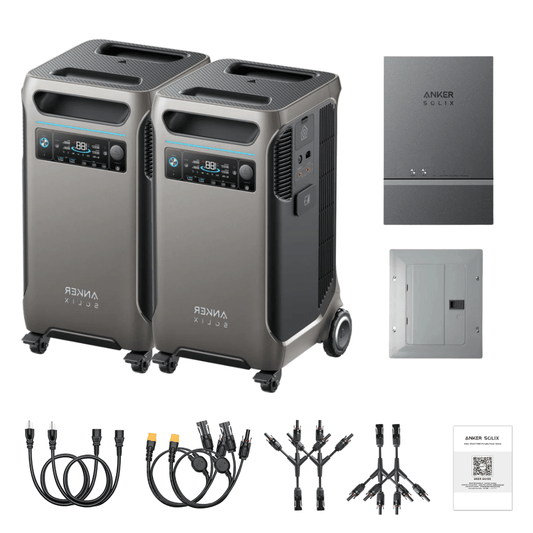 Anker SOLIX F3800 Dual Solar Generator Kit – 12kW | 7.68kWh