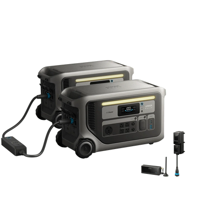 Anker SOLIX F3000 Portable Power Station Kit (2-Unit Set)