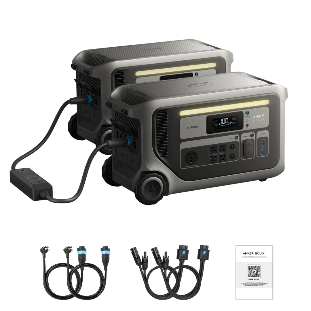 Anker SOLIX F3000 Portable Power Station Kit (2-Unit Set)
