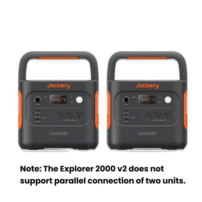 Jackery Solar Generator 2000 V2 + 2× SolarSaga 200W Panels (2-Pack)