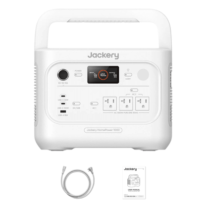 Jackery HomePower 1000 v2 Portable Power Station (White)