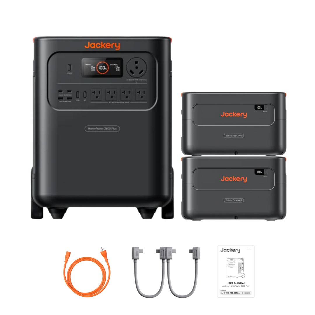 Jackery HomePower 3600 Plus Power Station + Battery Pack 3600