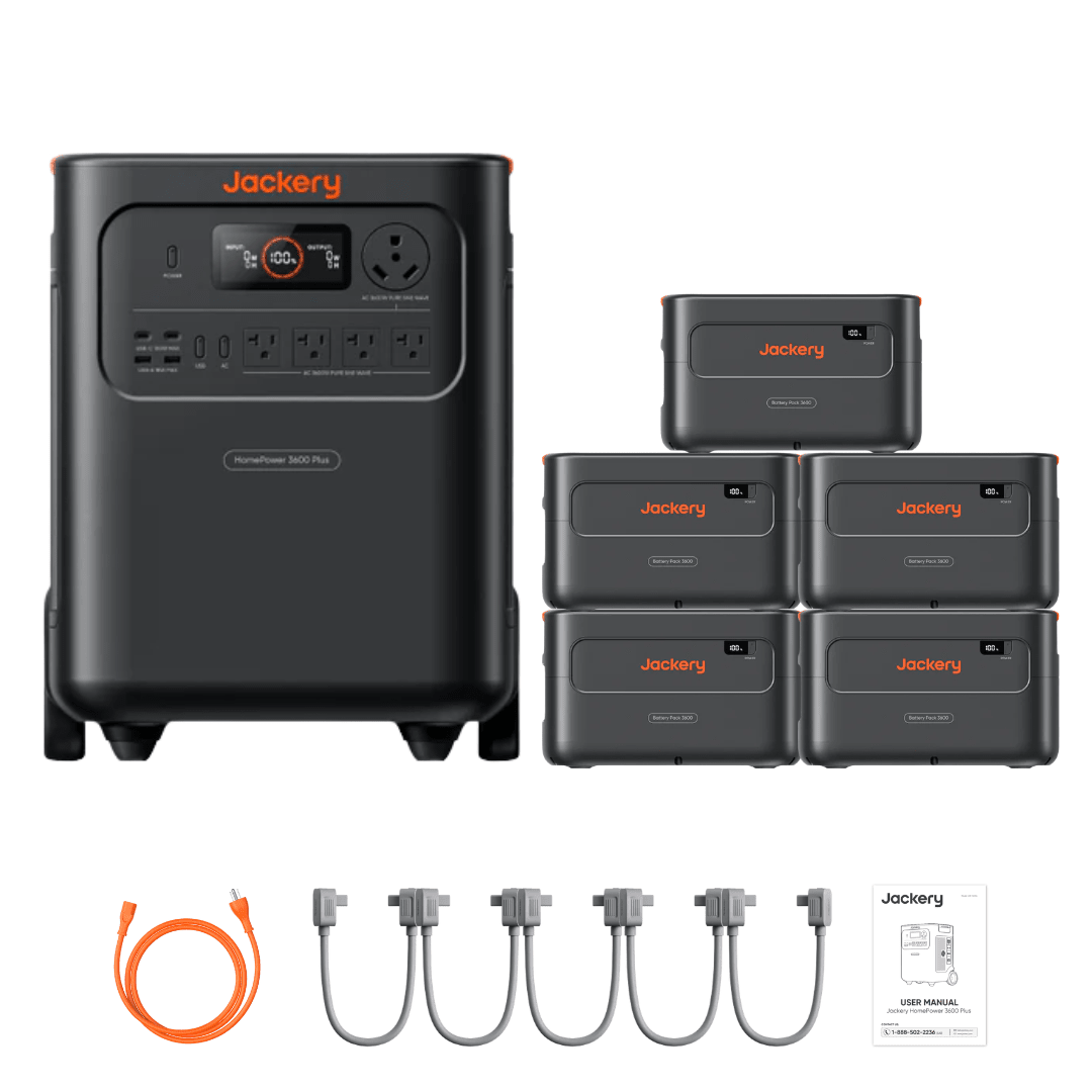 Jackery HomePower 3600 Plus Power Station + Battery Pack 3600