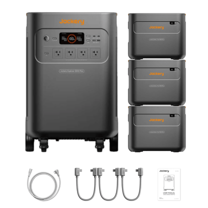 Jackery Explorer 5000 Plus Solar Generator + Battery Pack 5000 Plus