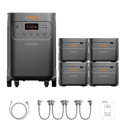 Jackery Explorer 5000 Plus Solar Generator + Battery Pack 5000 Plus