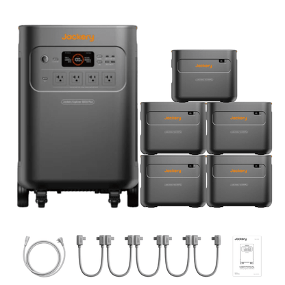 Jackery Explorer 5000 Plus Solar Generator + Battery Pack 5000 Plus