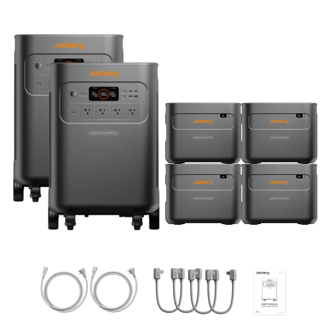 Jackery Explorer 5000 Plus Double Kit + Battery Pack 5000 Plus