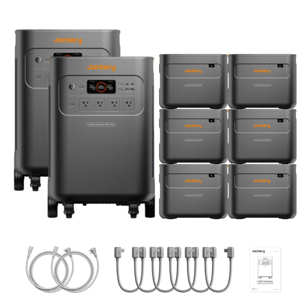 Jackery Explorer 5000 Plus Double Kit + Battery Pack 5000 Plus
