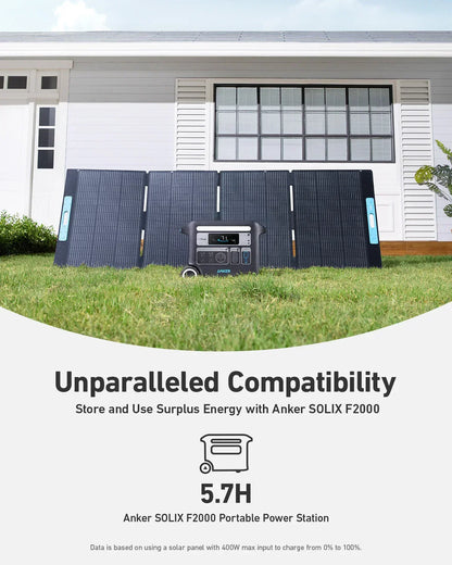 Anker SOLIX F3800 + 400W Solar Panels – Portable Power Station