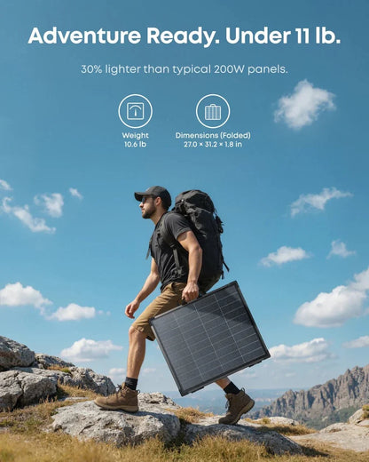 Anker SOLIX PS200 Bifacial Portable Solar Panel – 200W