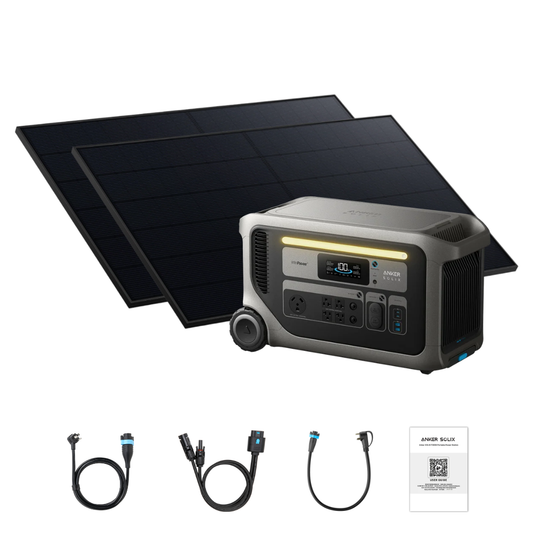 Anker SOLIX F3000 Solar Generator + 2×440W Rigid Solar Panels