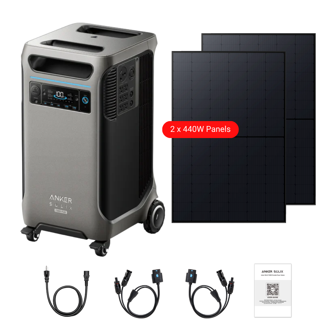 Anker SOLIX F3800 Plus Portable Power Station + 440W Rigid Solar Panels