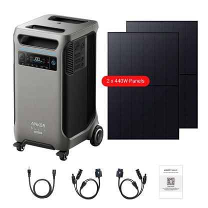 Anker SOLIX F3800 Plus Portable Power Station + 440W Rigid Solar Panels