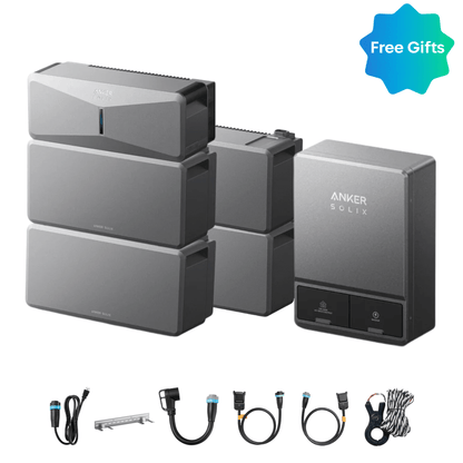 Anker SOLIX E10 Manual Backup Kit | 6 kWh - 30 kWh LiFePO4 Battery | 10-30 kW Turbo Output | Smart Grid & Storm-Guard
