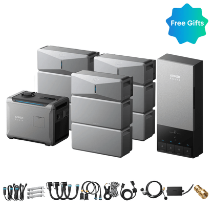 3 x Anker SOLIX E10 Power Module + Batteries + Power Dock + Smart Generator 5500 (Tri-Fuel)