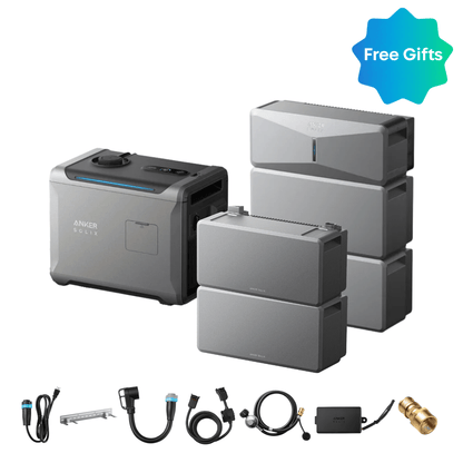 Anker SOLIX E10 Power Module + Batteries + Smart Generator 5500 (Tri-Fuel)