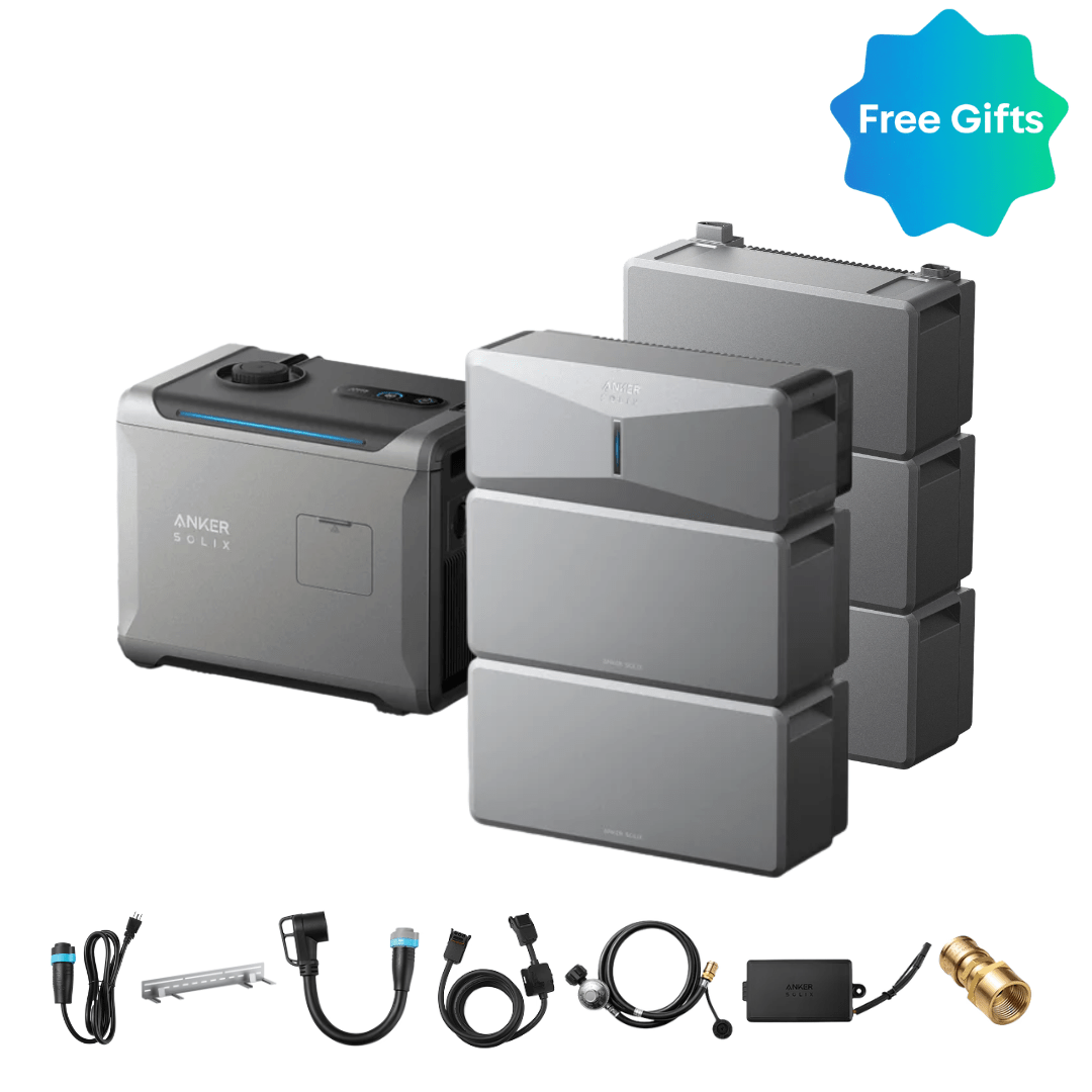 Anker SOLIX E10 Power Module + Batteries + Smart Generator 5500 (Tri-Fuel)