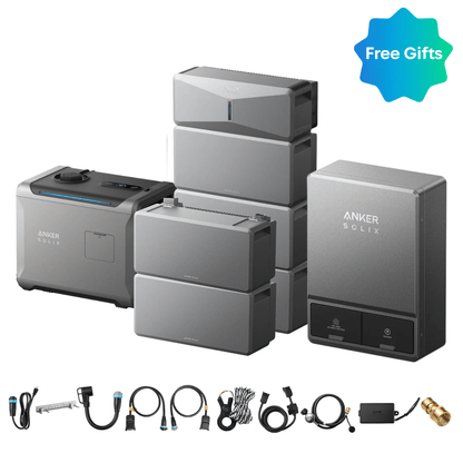 Anker SOLIX E10 Power Module + Batteries + Smart Inlet Box + Smart Generator 5500 (Tri-Fuel)