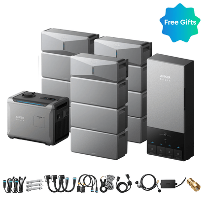 3 x Anker SOLIX E10 Power Module + Batteries + Power Dock + Smart Generator 5500 (Tri-Fuel)