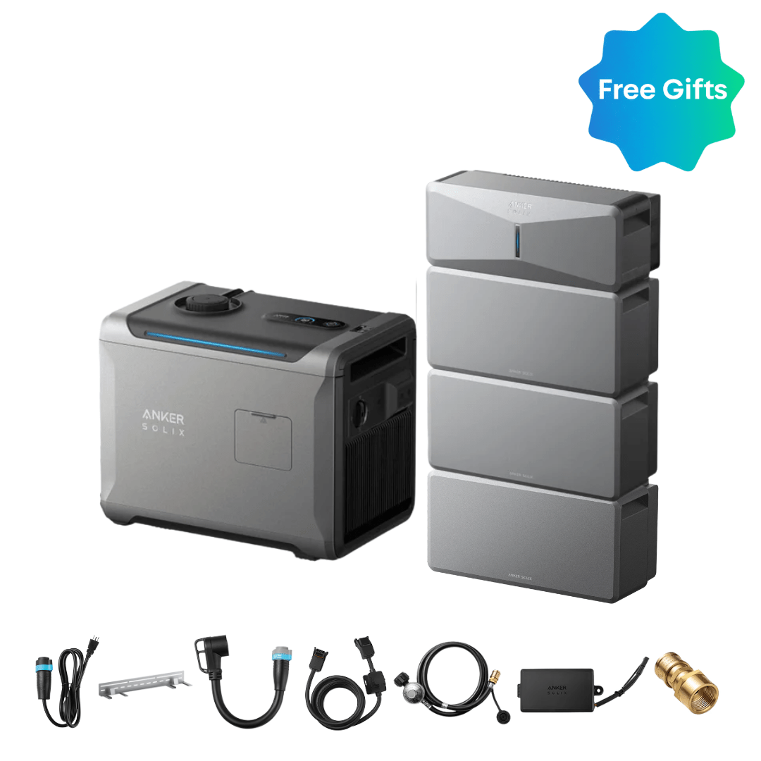 Anker SOLIX E10 Power Module + Batteries + Smart Generator 5500 (Tri-Fuel)