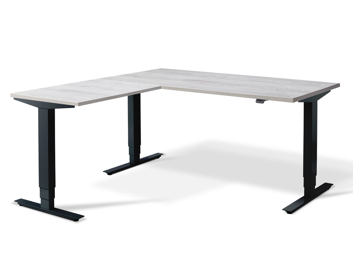 Stockholm Height Adjustable Corner Desk(With Bluetooth Control)