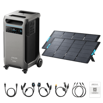 Anker SOLIX F3800 Plus Portable Power Station + 400W Portable Solar Panel