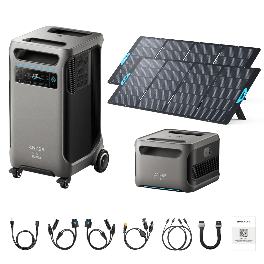 Anker SOLIX F3800 Plus Portable Power Station + 400W Portable Solar Panel