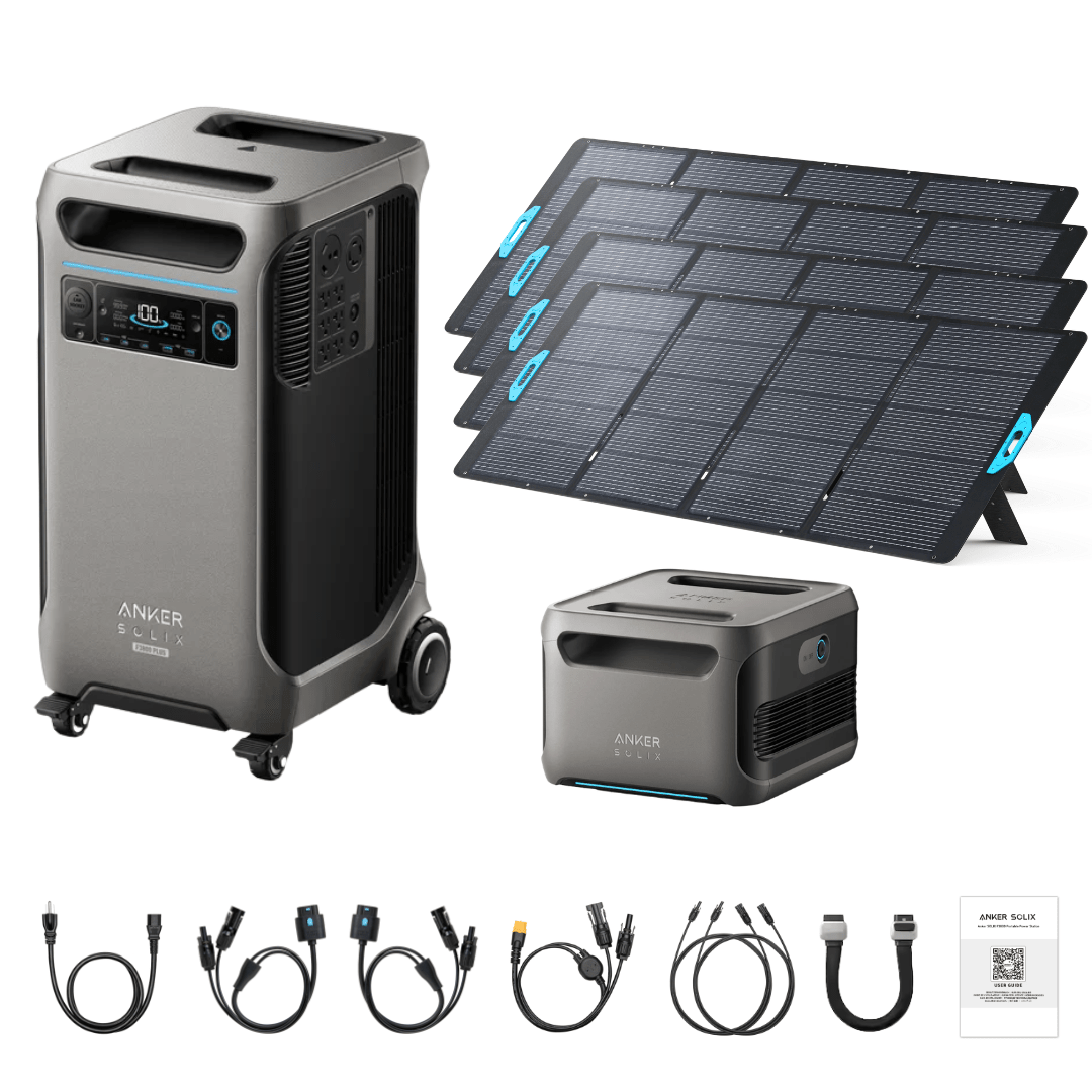 Anker SOLIX F3800 Plus Portable Power Station + 400W Portable Solar Panel
