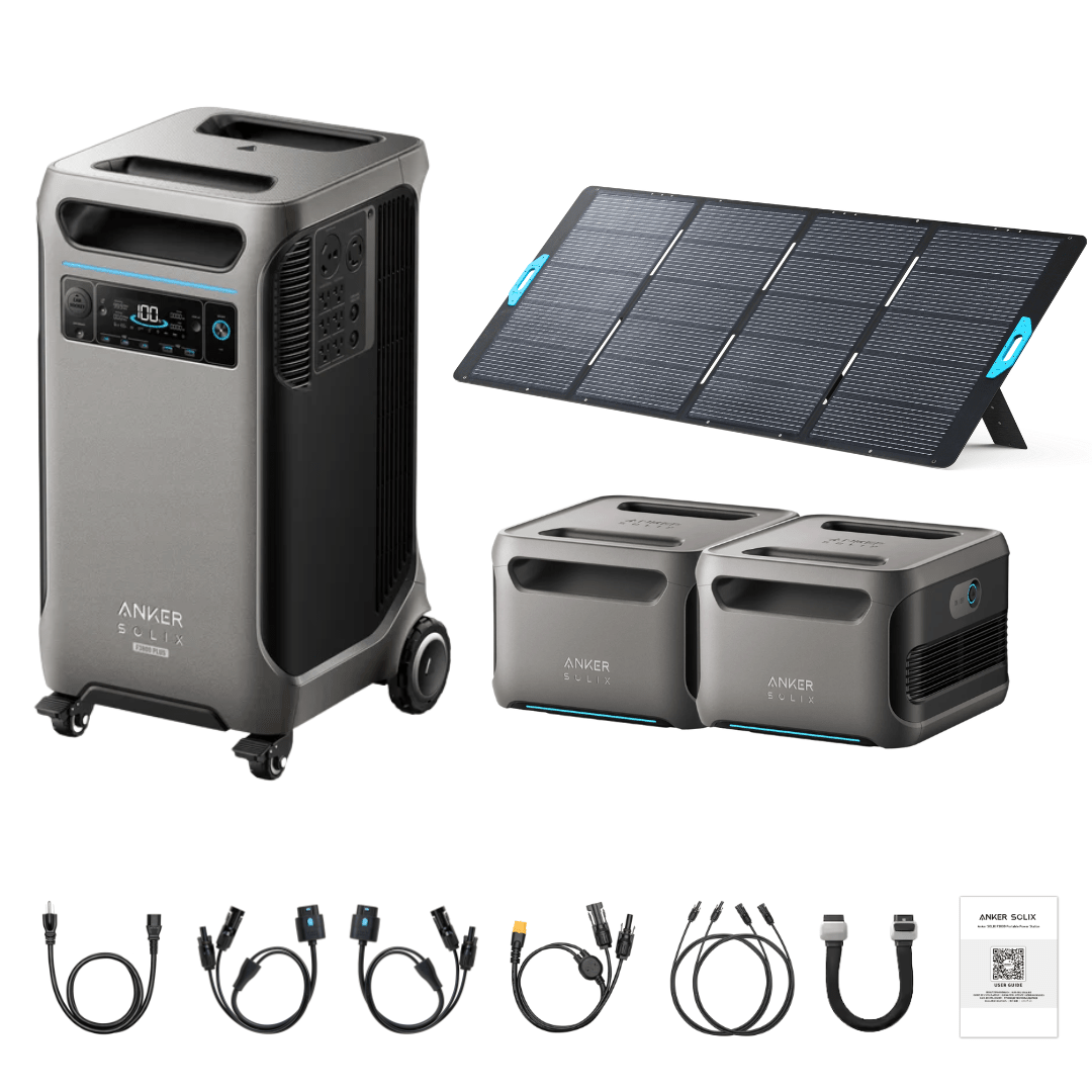 Anker SOLIX F3800 Plus Portable Power Station + 400W Portable Solar Panel