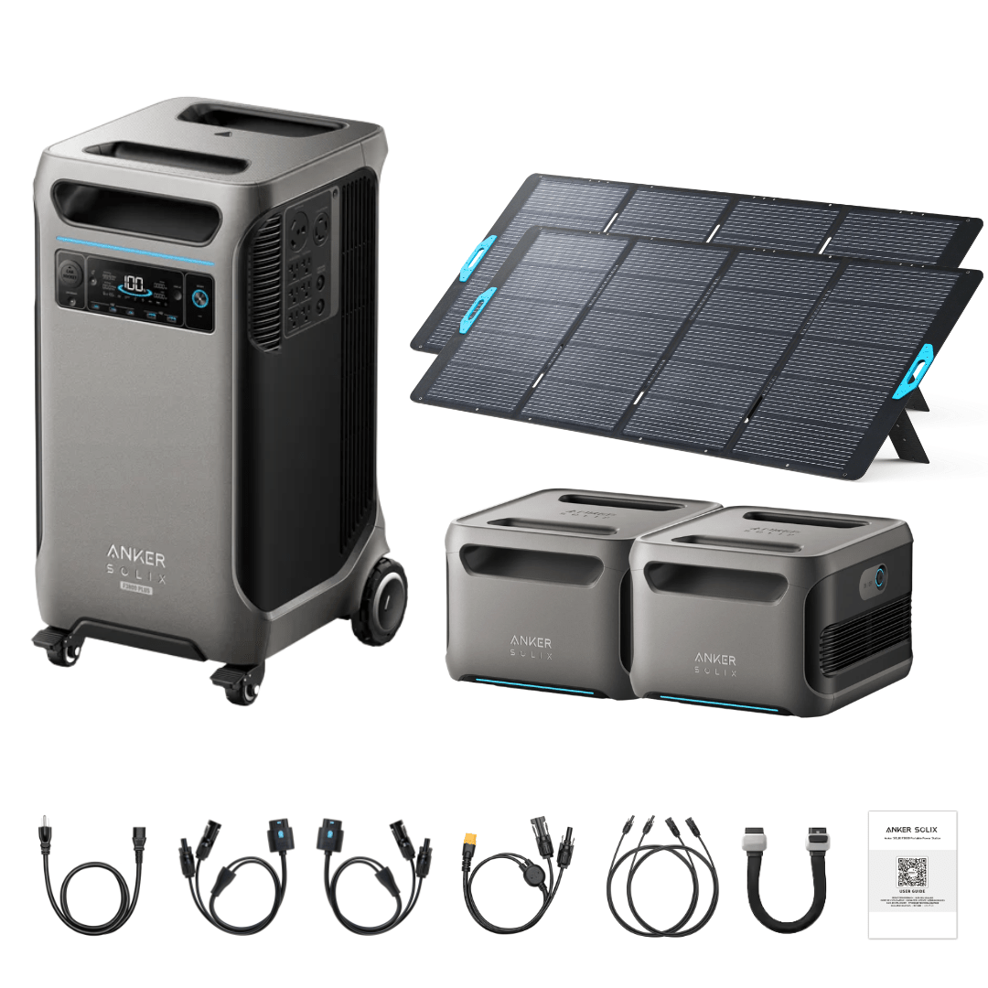 Anker SOLIX F3800 Plus Portable Power Station + 400W Portable Solar Panel
