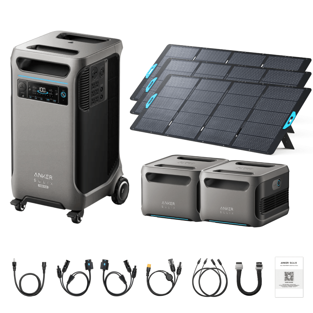 Anker SOLIX F3800 Plus Portable Power Station + 400W Portable Solar Panel