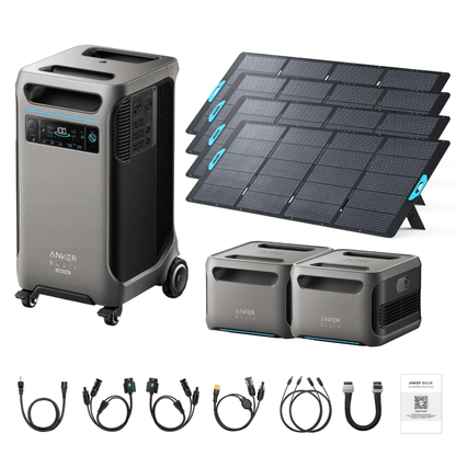 Anker SOLIX F3800 Plus Portable Power Station + 400W Portable Solar Panel