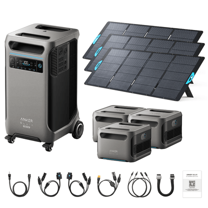 Anker SOLIX F3800 Plus Portable Power Station + 400W Portable Solar Panel