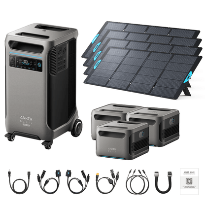Anker SOLIX F3800 Plus Portable Power Station + 400W Portable Solar Panel