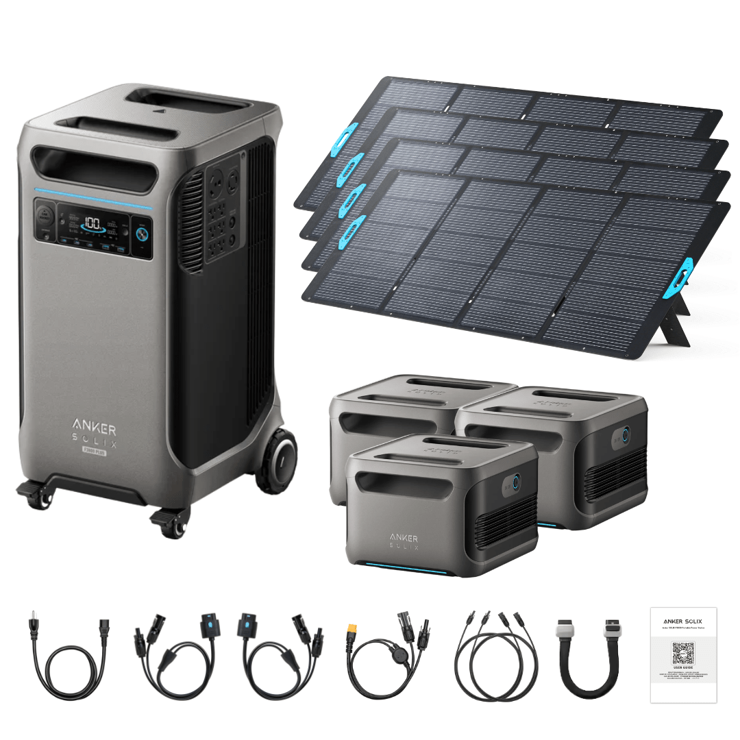 Anker SOLIX F3800 Plus Power Station + 400W Solar Panel Bundle