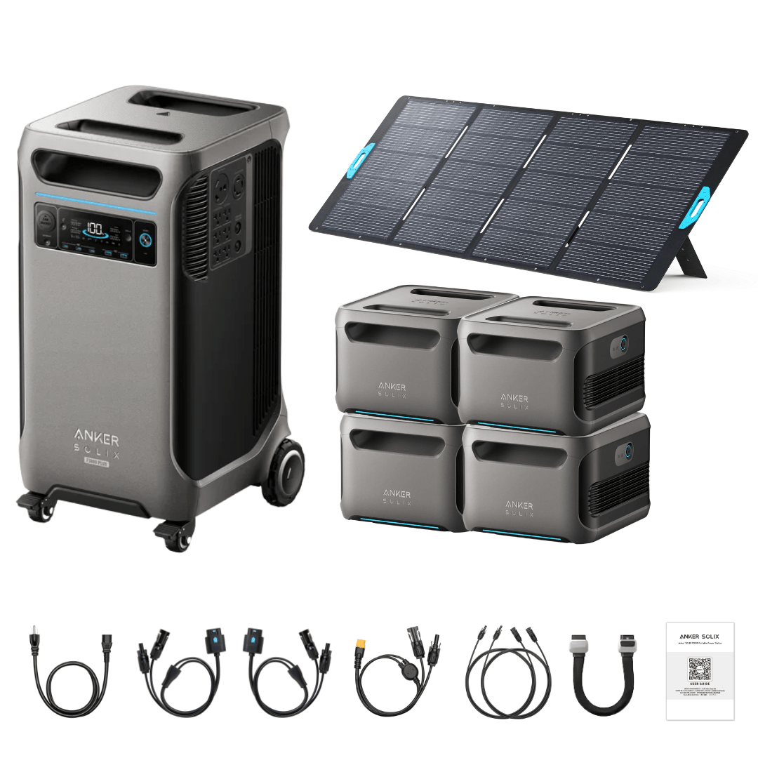 Anker SOLIX F3800 Plus Portable Power Station + 400W Portable Solar Panel