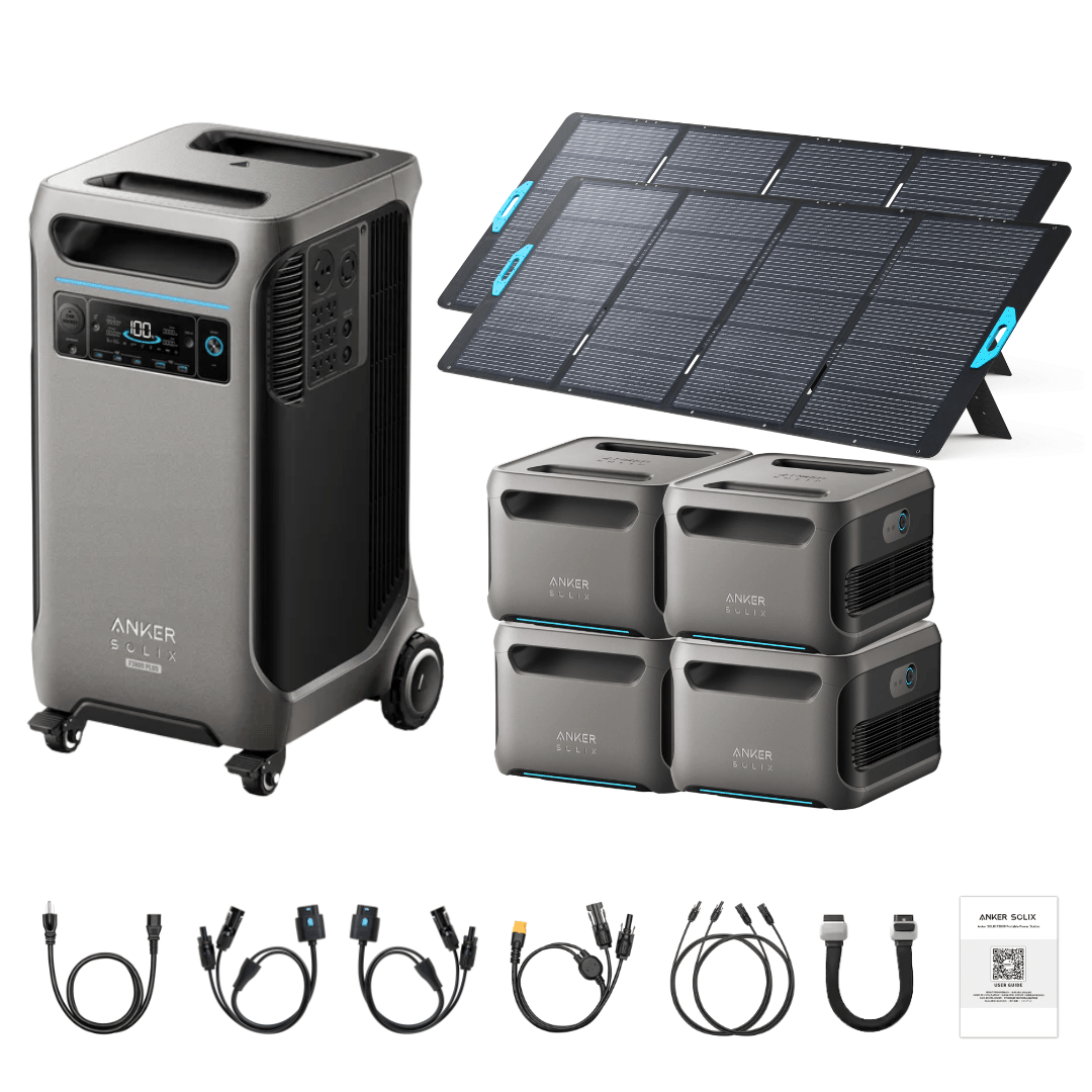 Anker SOLIX F3800 Plus Portable Power Station + 400W Portable Solar Panel