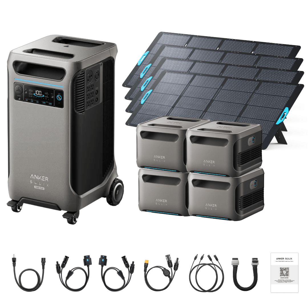 Anker SOLIX F3800 Plus Portable Power Station + 400W Portable Solar Panel