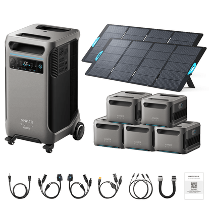 Anker SOLIX F3800 Plus Portable Power Station + 400W Portable Solar Panel