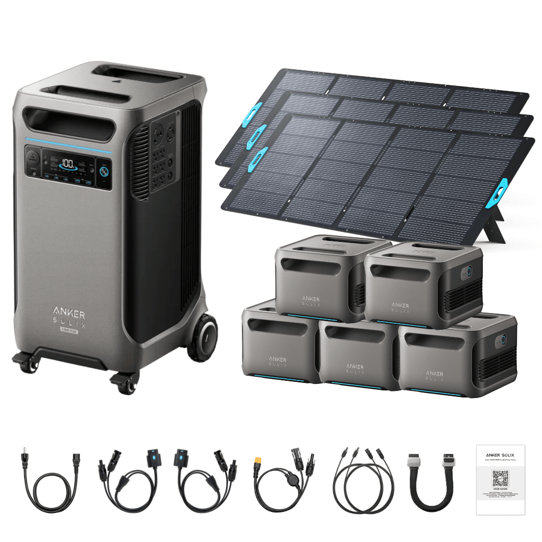 Anker SOLIX F3800 Plus Portable Power Station + 400W Portable Solar Panel