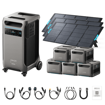 Anker SOLIX F3800 Plus Portable Power Station + 400W Portable Solar Panel