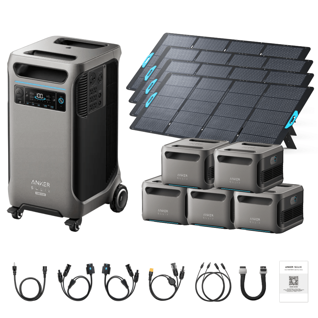 Anker SOLIX F3800 Plus Portable Power Station + 400W Portable Solar Panel