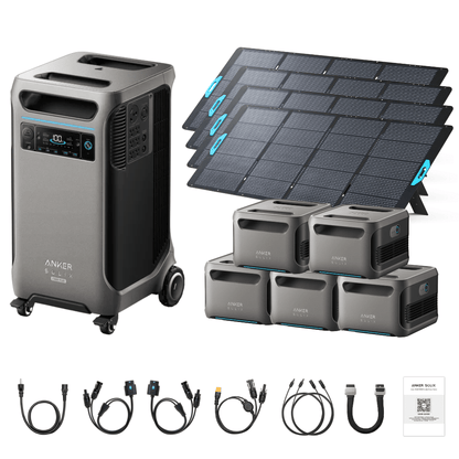 Anker SOLIX F3800 Plus Portable Power Station + 400W Portable Solar Panel