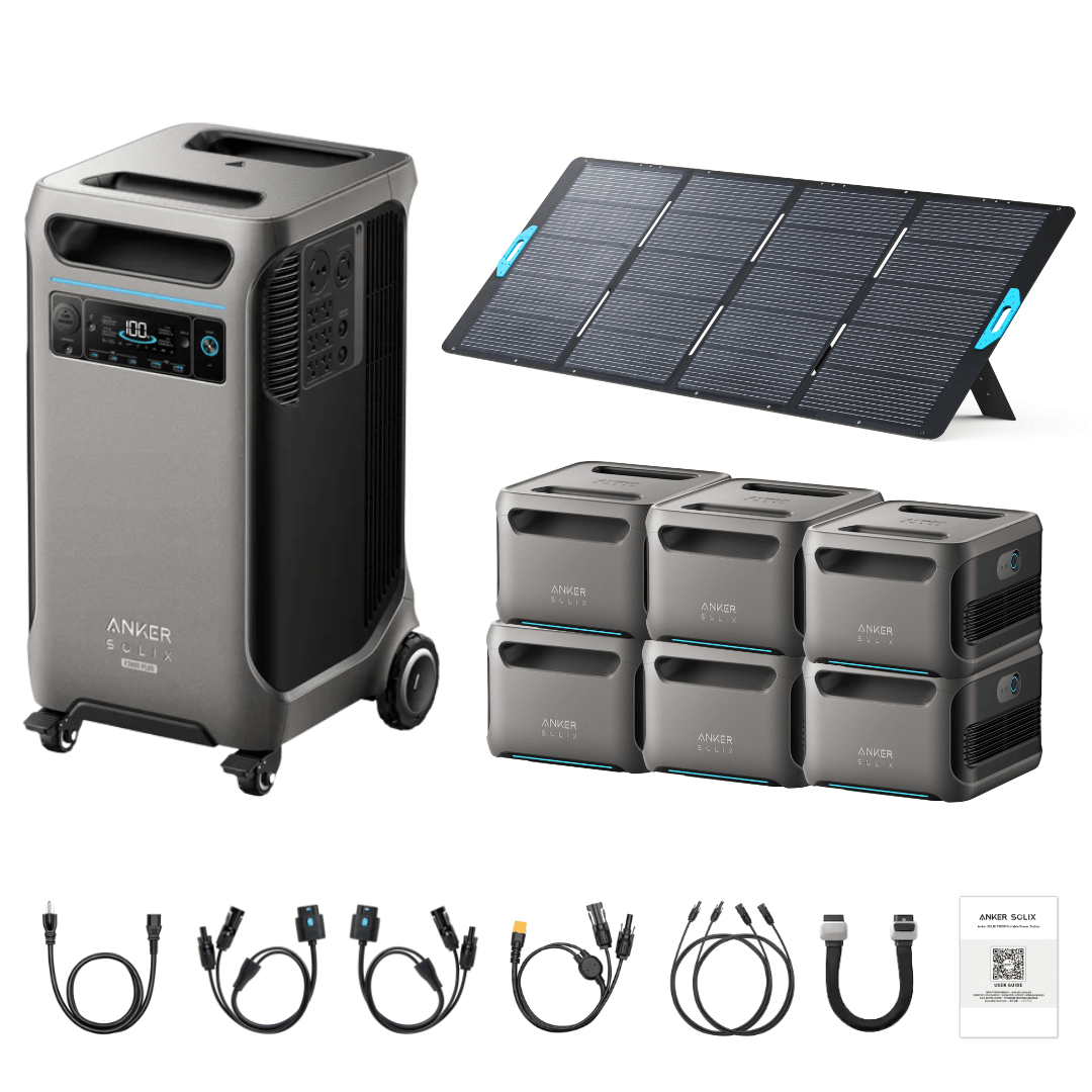 Anker SOLIX F3800 Plus Portable Power Station + 400W Portable Solar Panel