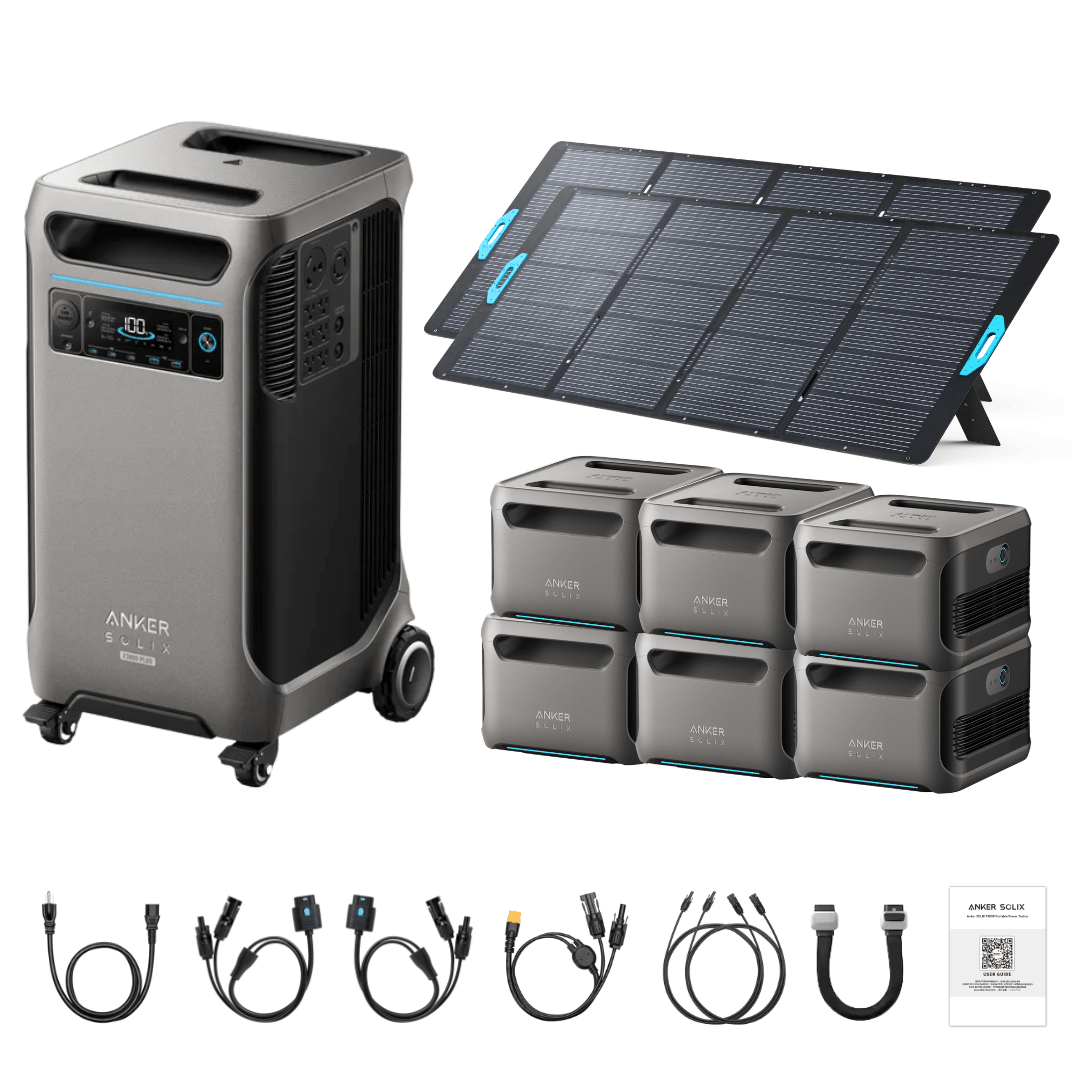 Anker SOLIX F3800 Plus Portable Power Station + 400W Portable Solar Panel