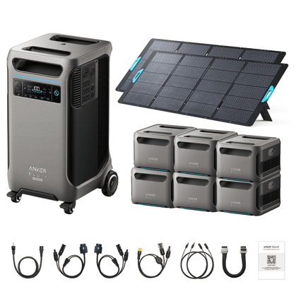 Anker SOLIX F3800 Plus Portable Power Station + 400W Portable Solar Panel