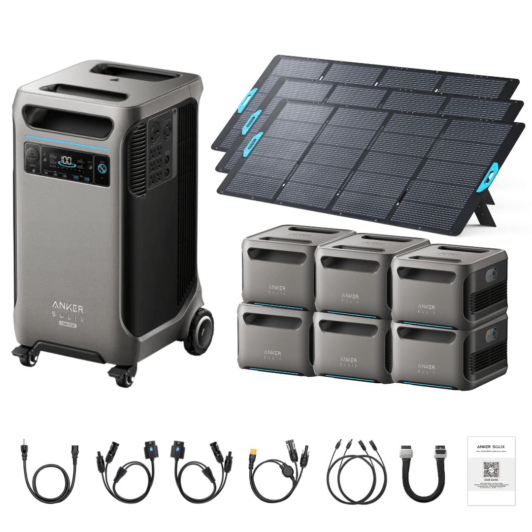 Anker SOLIX F3800 Plus Portable Power Station + 400W Portable Solar Panel