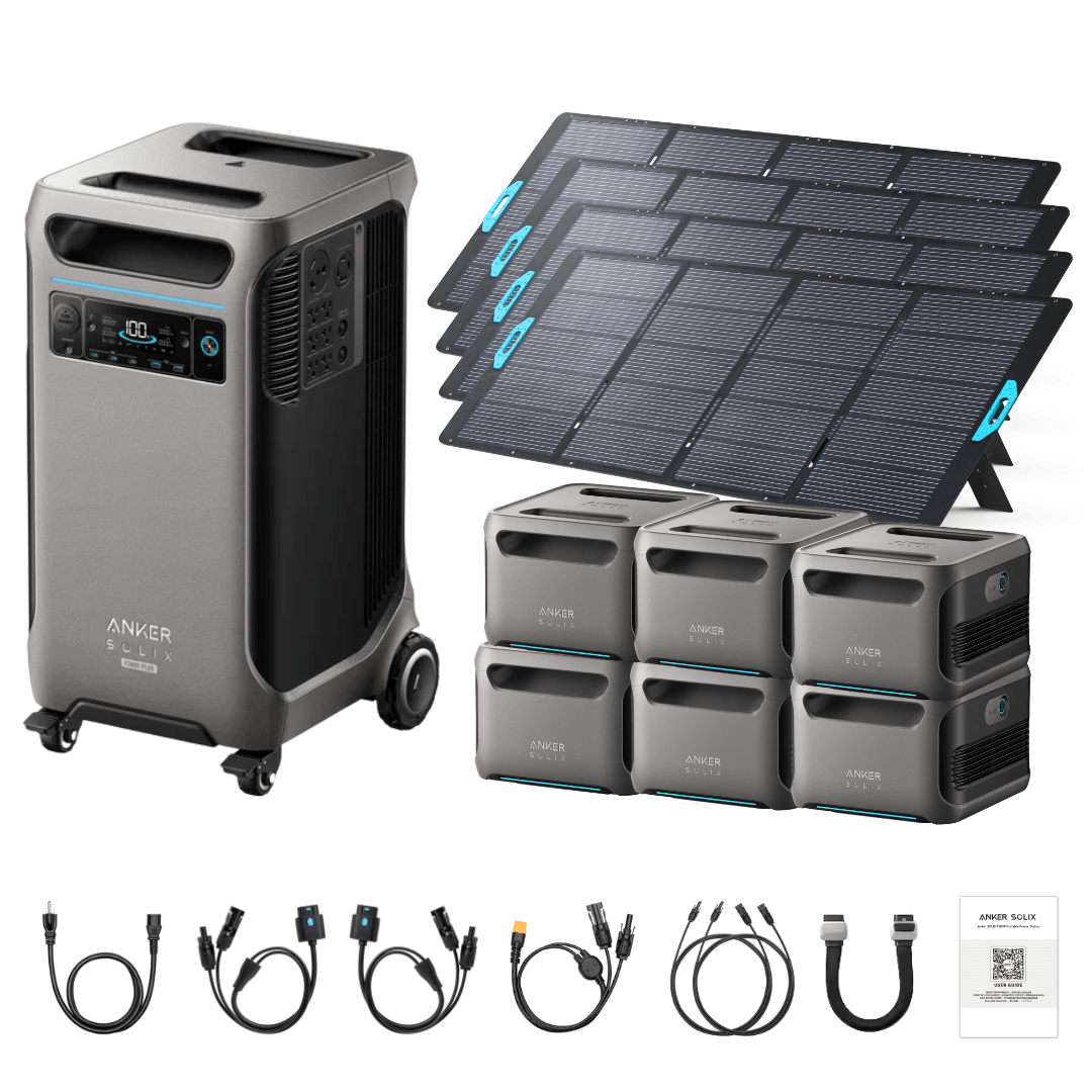 Anker SOLIX F3800 Plus Portable Power Station + 400W Portable Solar Panel