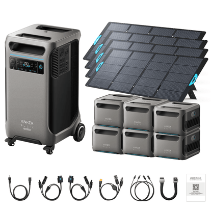 Anker SOLIX F3800 Plus Portable Power Station + 400W Portable Solar Panel
