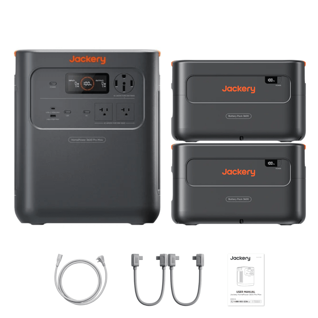 Jackery HomePower 3600 Pro Max + Extra Batteries